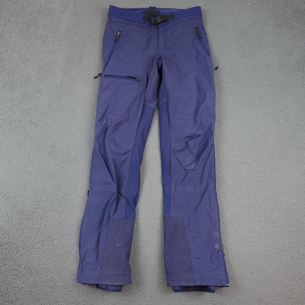 Marmot Pants Womens 2 Blue Goretex Infinium Softshell Ski Snowboard Belted